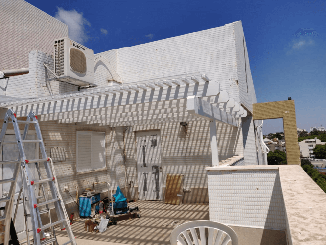 בניית פרגולה מאלומיניום